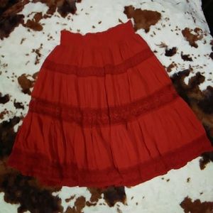 Anthropology edm'e & esyllte boho mini skirt XS also fits P